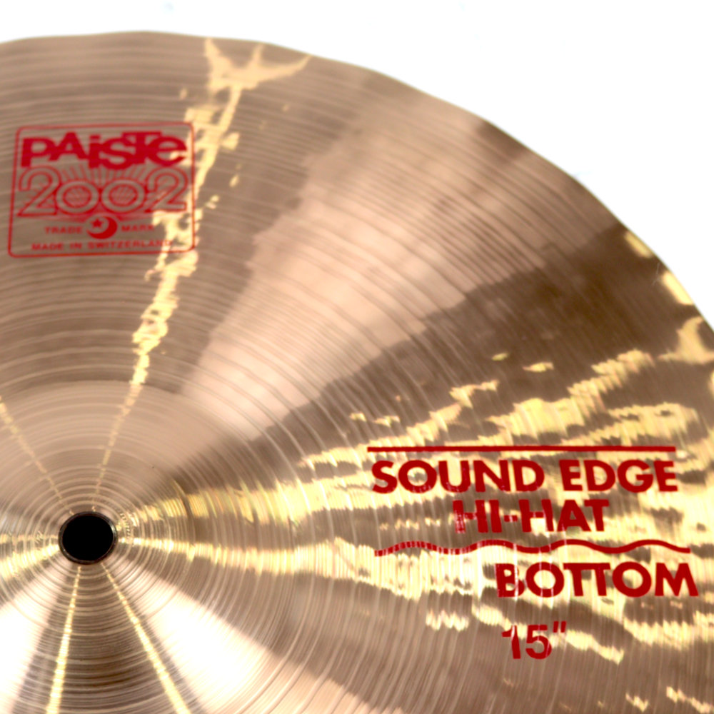 【中古】 PAISTE パイステ 2002 Sound Edge Hi-Hat 15インチ ハイハットシンバル ペア ボトムロゴ