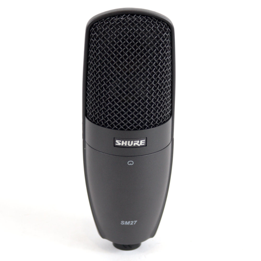 【中古】  マイク SHURE SM27 コンデンサーマイク シュアー SM27-LC-X シュア 正面