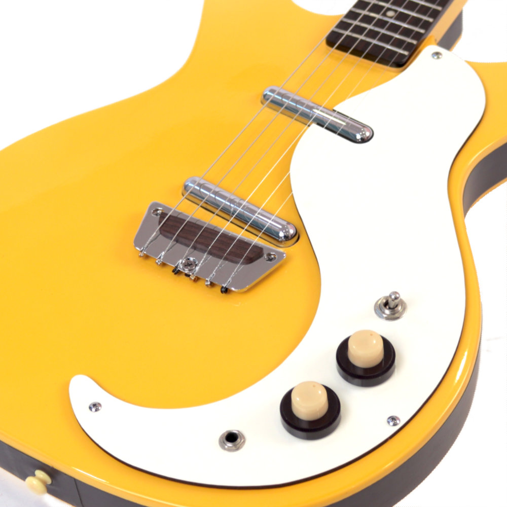 【中古】 Danelectro ダンエレクトロ 59DC Daddy-O Yellow エレキギター ピックアップ、コントロール