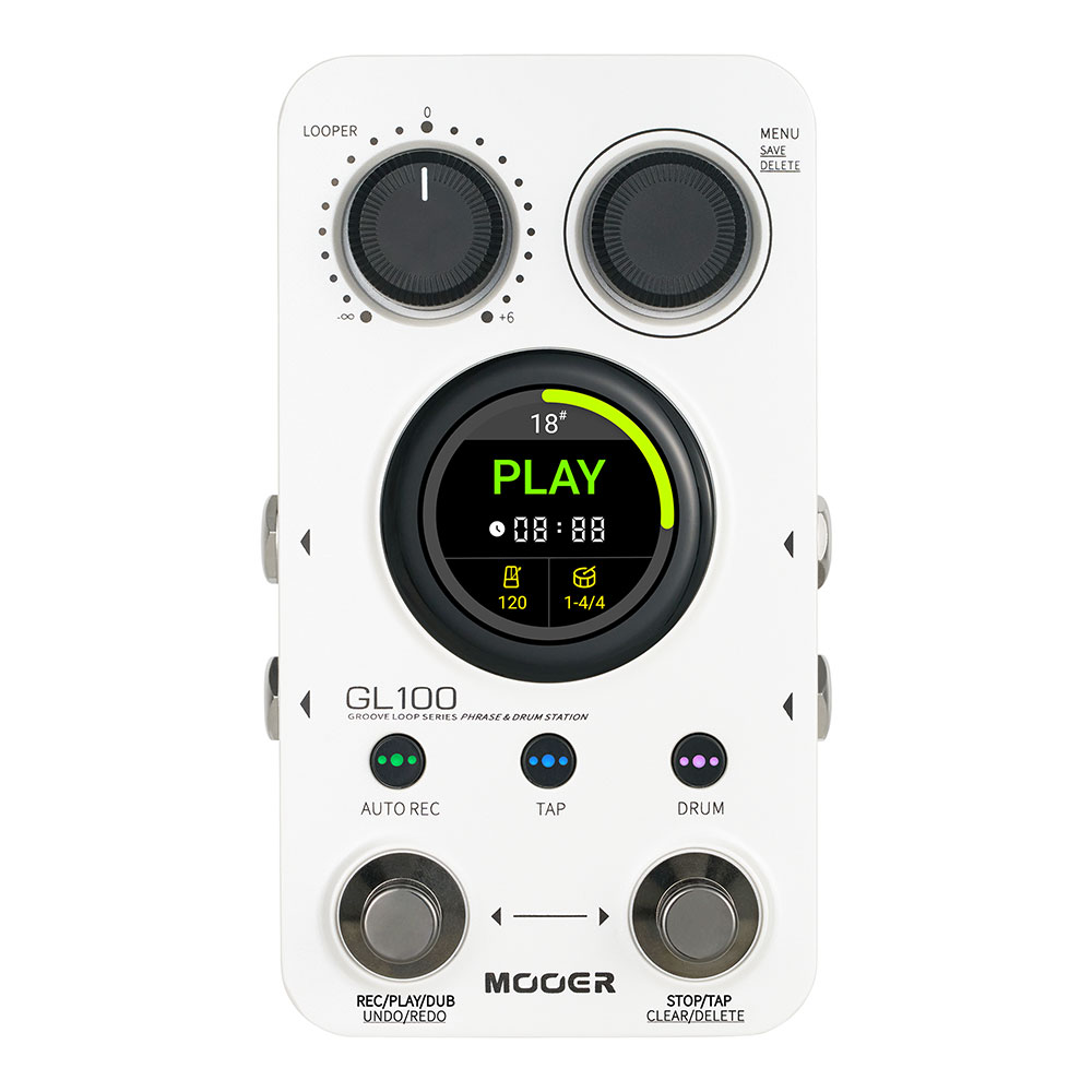 Mooer ムーアー GL100 ルーパー ドラムマシン ギターエフェクター ベースエフェクター