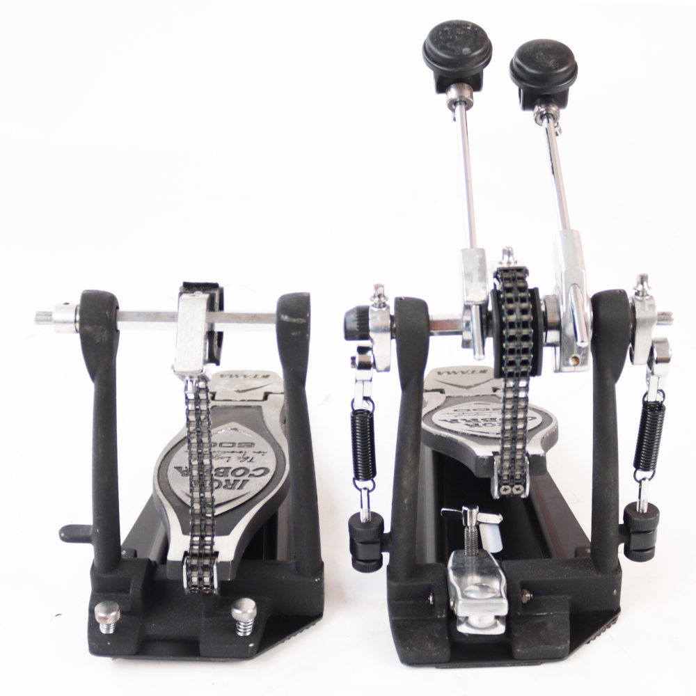 【中古】 TAMA HP600DTW Iron Cobra 600 Twin Pedal Duo Glide ドラムツインペダル 全体