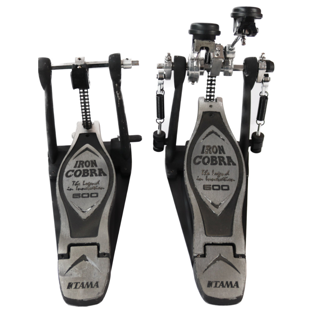 【中古】 TAMA HP600DTW Iron Cobra 600 Twin Pedal Duo Glide ドラムツインペダル 全体