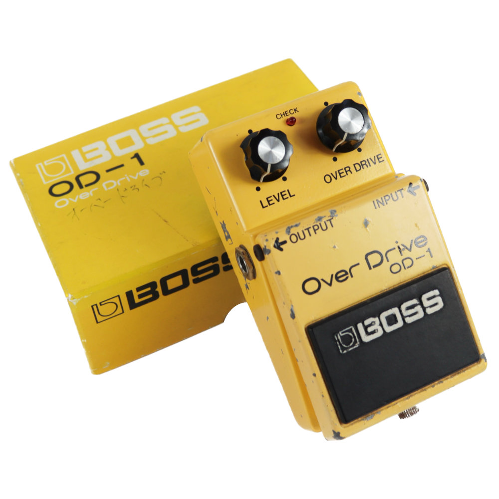 【中古】 オーバードライブ エフェクター BOSS OD-1 Over Drive Silver Screw 銀ネジ 1980年製 ギターエフェクター