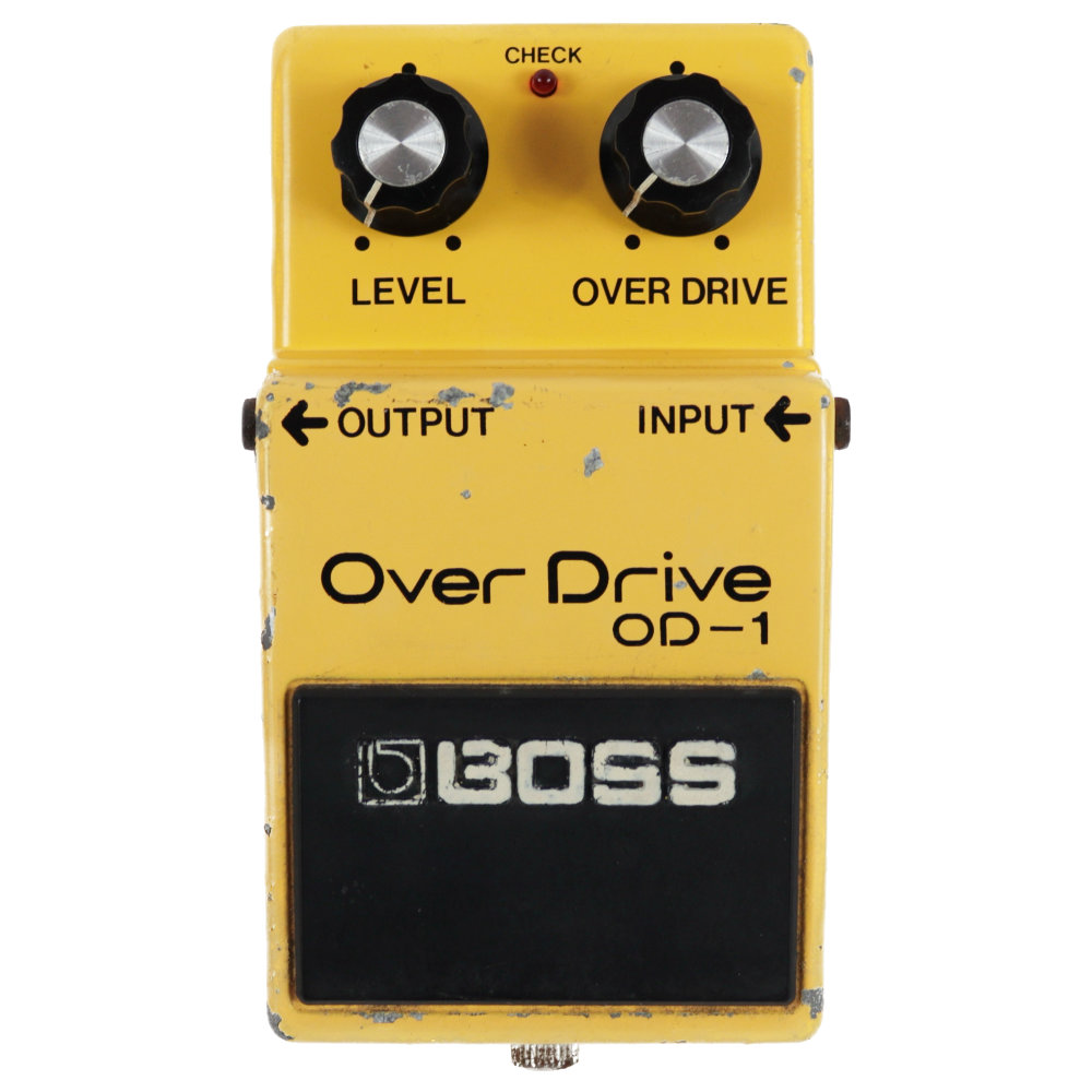 【中古】 オーバードライブ エフェクター BOSS OD-1 Over Drive Silver Screw 銀ネジ 1980年製 ギターエフェクター 本体画像