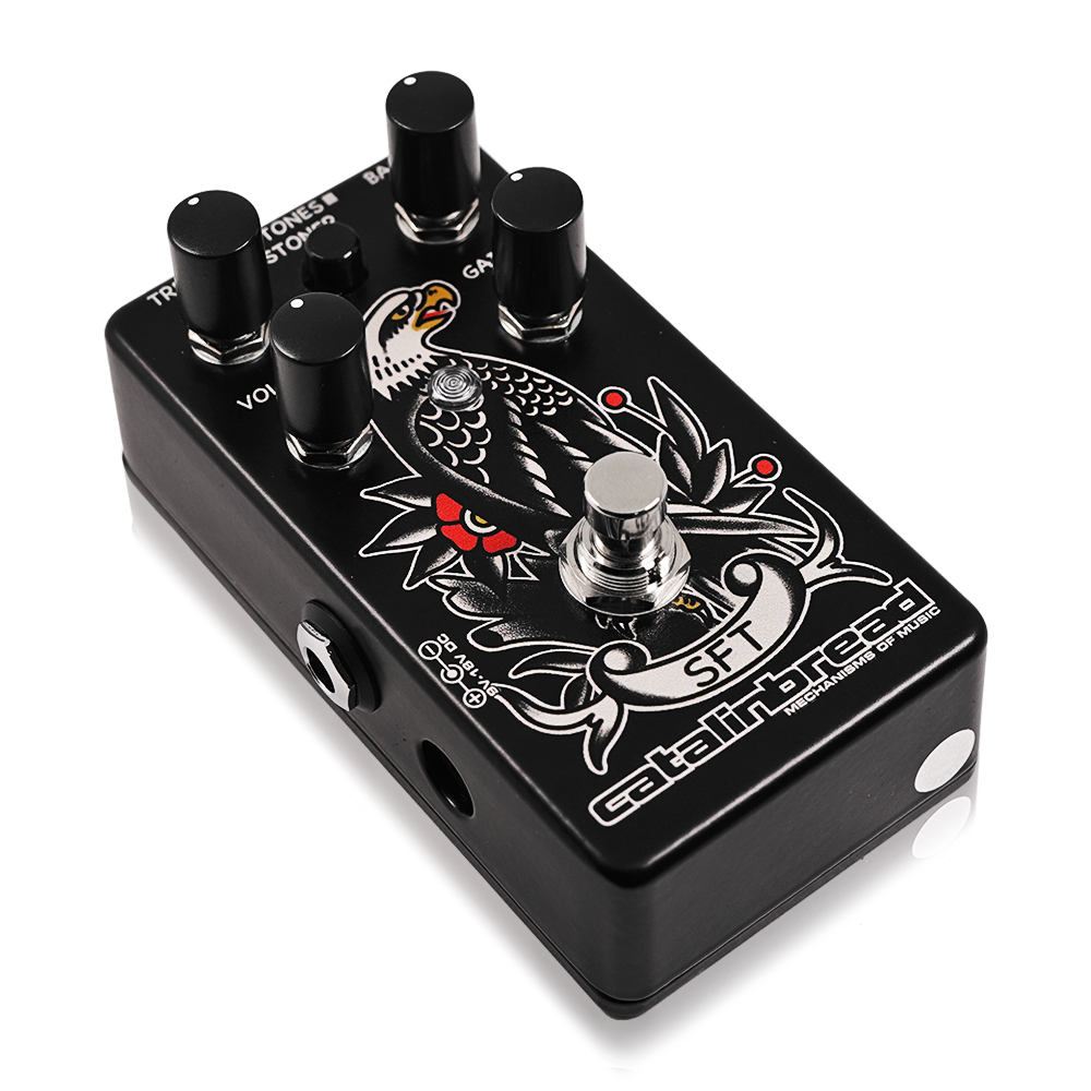 Catalinbread カタリンブレッド SFT Traditional Ink オーバードライブ ギターエフェクター 斜めアングル画像