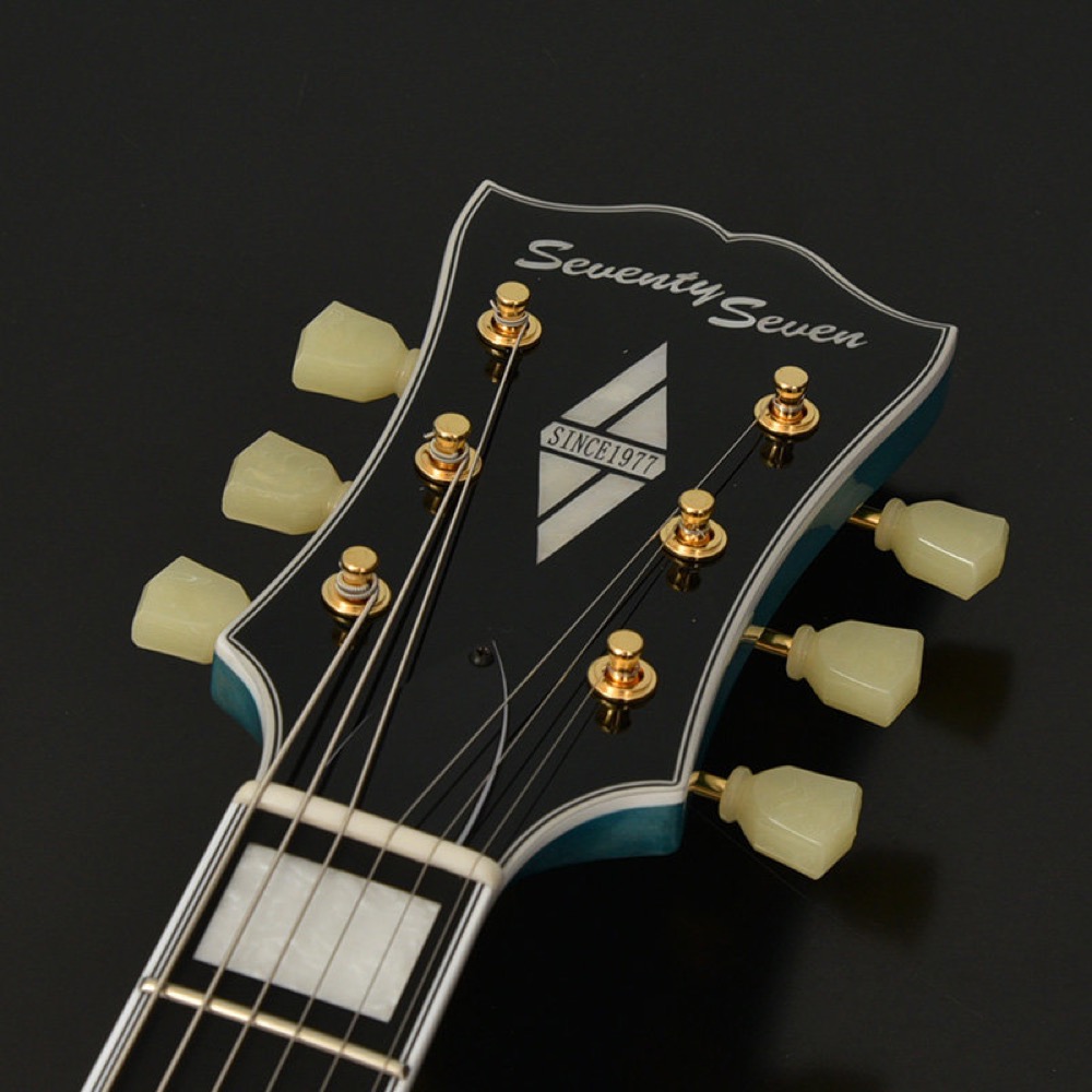 SeventySeven Guitars セブンティセブンギターズ EXRUBATO-CTM-JT AMB セミアコースティックギター エレキギター セミアコ 77 ヘッド