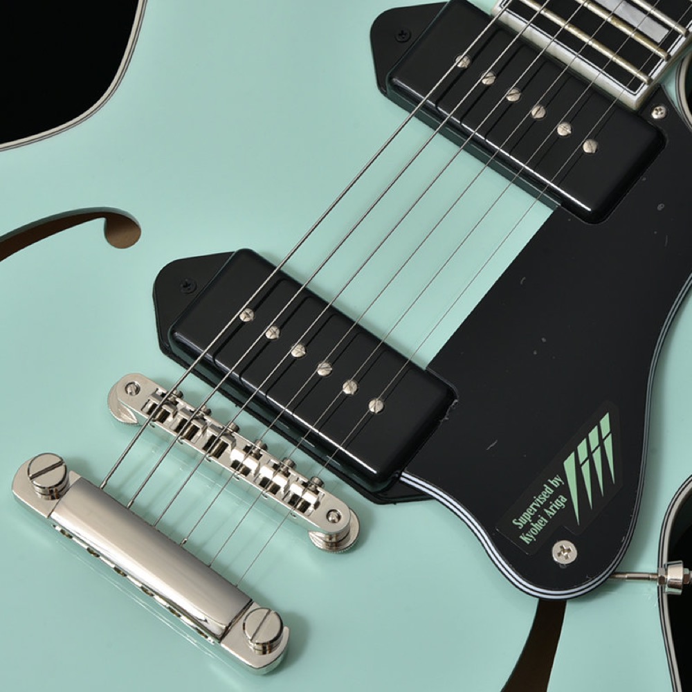 SeventySeven Guitars セブンティセブンギターズ EXRUBATO-ZEBRA FINCH SFG セミアコースティックギター エレキギター セミアコ 77 ピックアップ