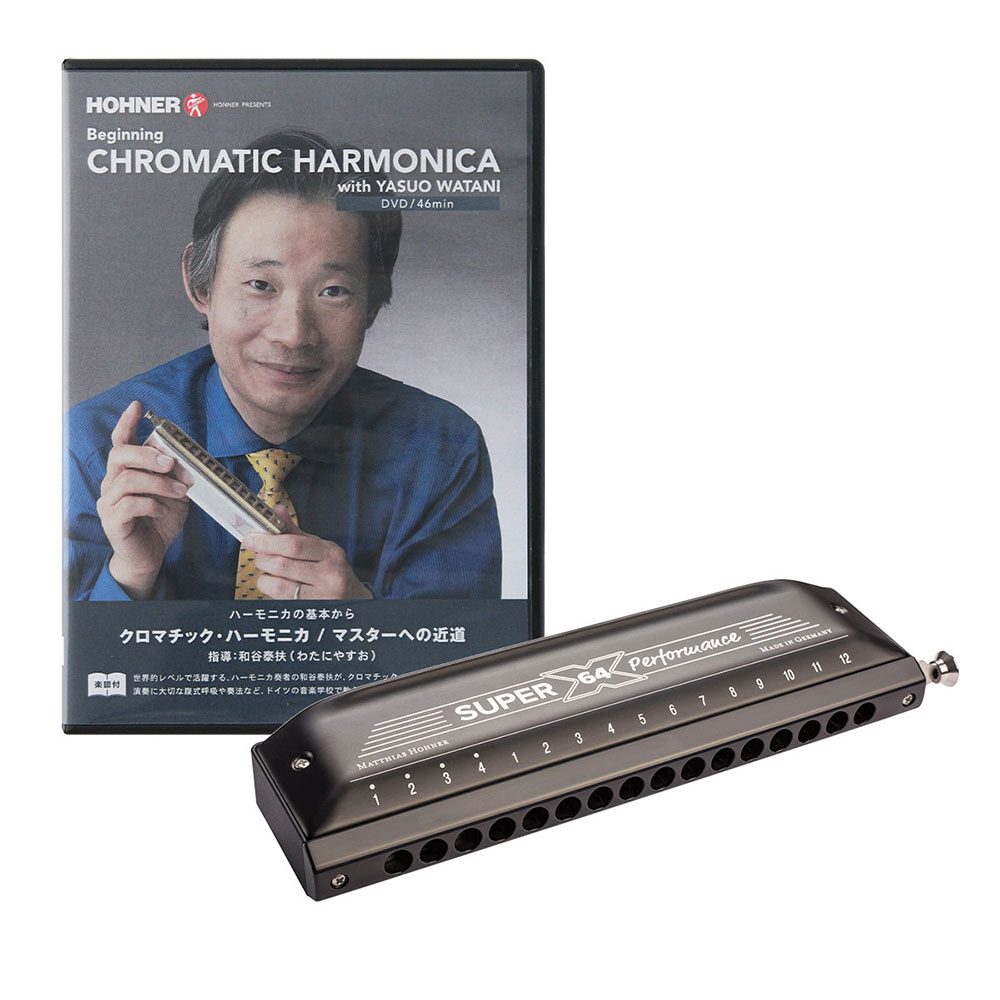 HOHNER ホーナー New Super 64X C クロマチックハーモニカ DVD付き