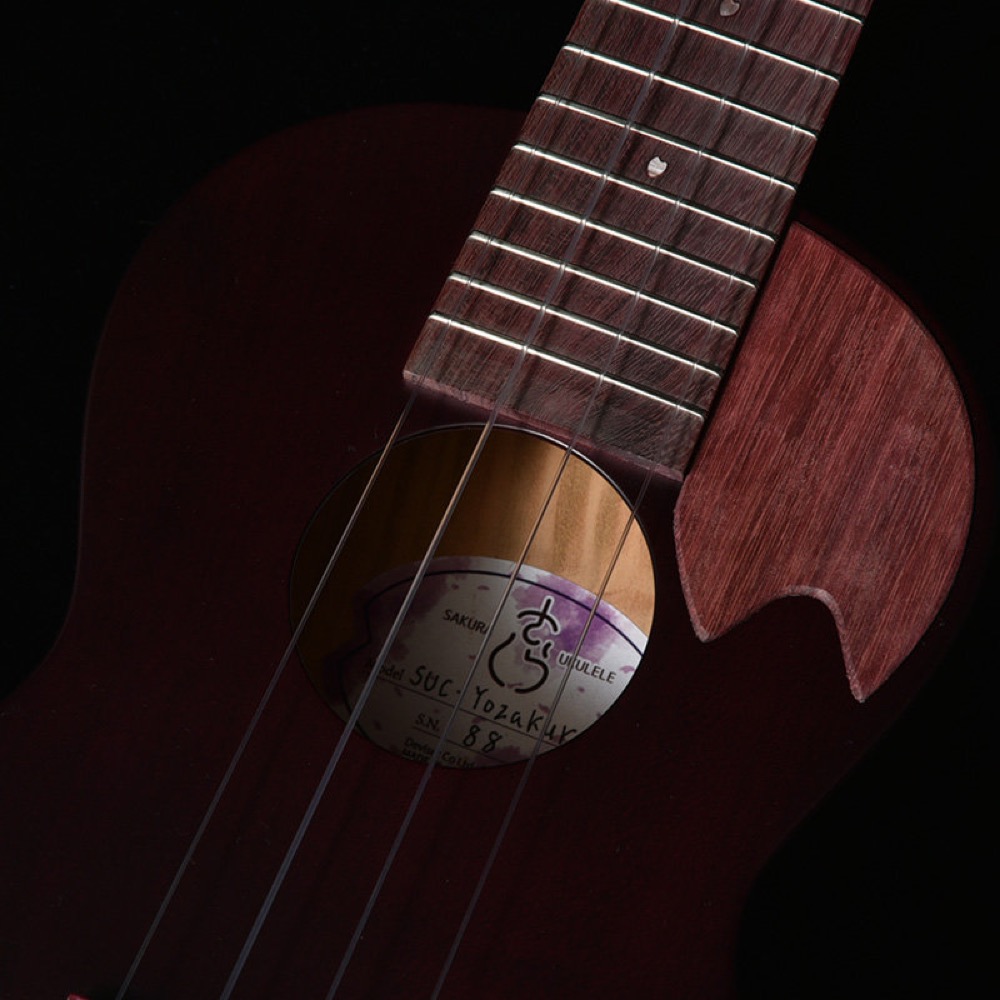 SAKURA UKULELE さくらウクレレ SUC-YOZAKURA YZKR コンサートサイズ ウクレレ 桜 サウンドホール