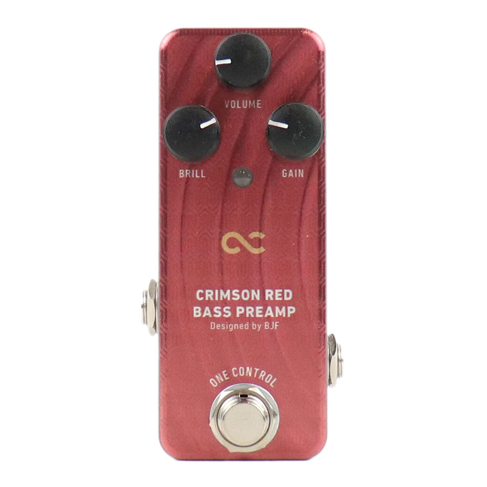 【中古】 ベースプリアンプ ONE CONTROL CRIMSON RED BASS PREAMP ワンコントロール クリムゾンレッド ワンコン 正面