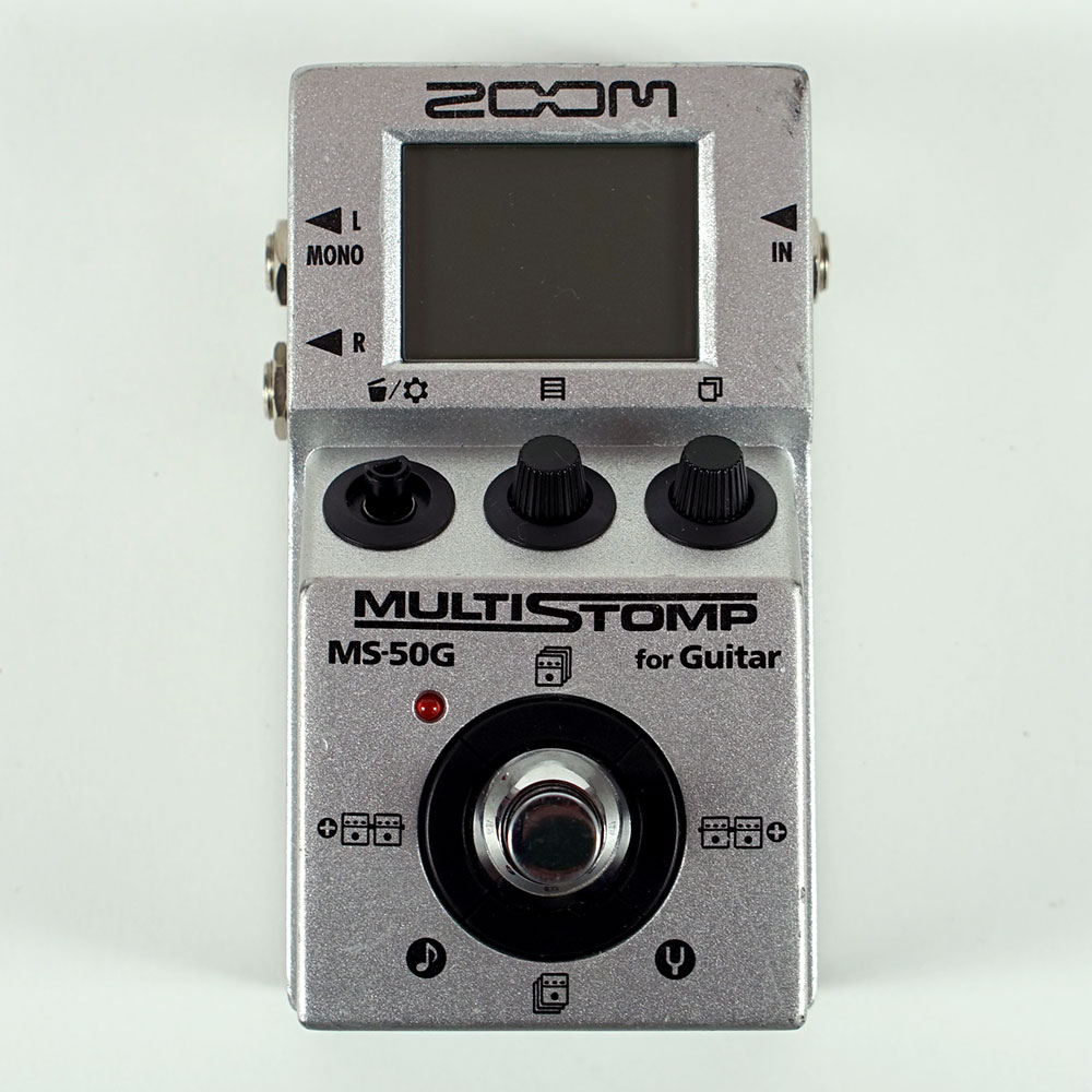 【中古】 マルチエフェクター ZOOM MultiStomp MS-50G ズーム ギターエフェクター ノブ一部欠品