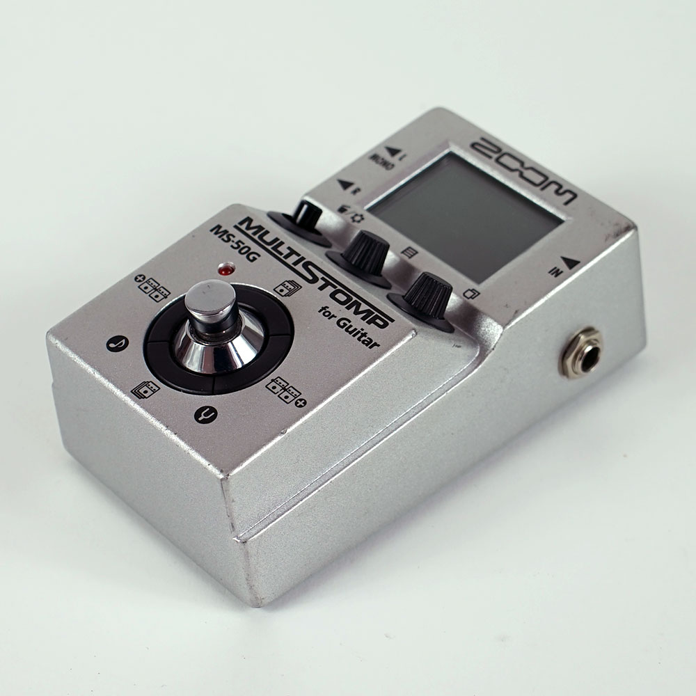 【中古】 マルチエフェクター ZOOM MultiStomp MS-50G ズーム ギターエフェクター ノブ一部欠品 全体