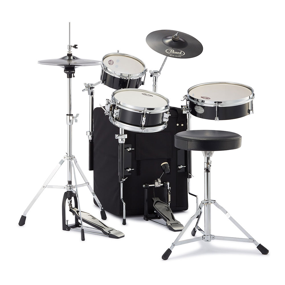 Pearl パール RT-703/CN Rhythm Traveler Black Box Version.2 ドラムセット 全体