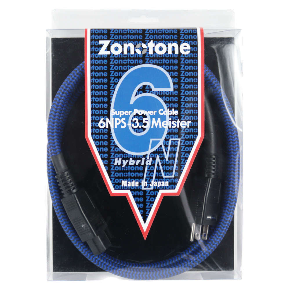 【中古】 IEC電源ケーブル Zonotone Super Power Cable 6NPS-3.5 Meister パッケージ