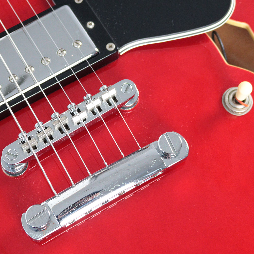 【中古】 エレキギター Tokai  ES ES-335タイプ セミアコースティックギター シースルーレッド チェリー 中国製 金属パーツ部に軽微な腐食