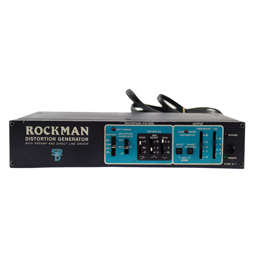 【中古】 ディストーション ROCKMAN DISTORTION GENERATOR 1988年製 POWER LED点灯せず ロックマン ディストーションジェネレイター 正面