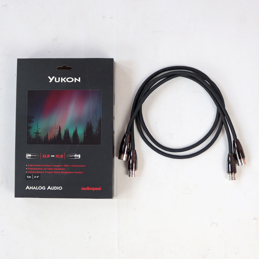 【中古】 audioquest  XLRケーブル 1M 2本セット ペア YUKON 1メートル YUKON01X オーディオクエスト