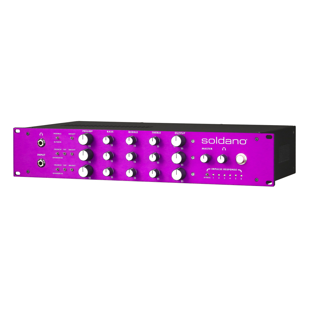 Soldano ソルダーノ X88-IR 3-Channel All-Tube Stereo Rackmount Preamp 真空管プリアンプ ラックマウント型 左上斜めアングル画像