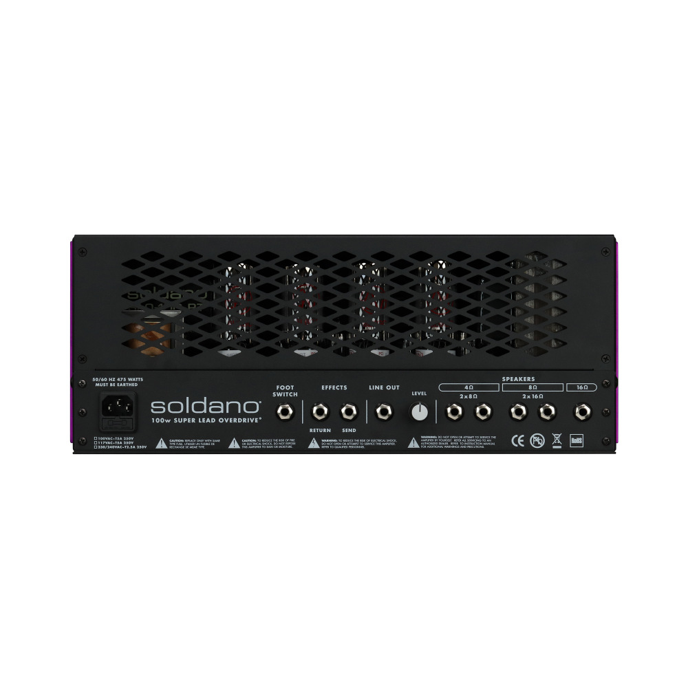 Soldano ソルダーノ SLO-100R 2-Channel 100W All-Tube Rackmount Guitar Amp 真空管 ギターアンプ ラックマウント型 リア画像