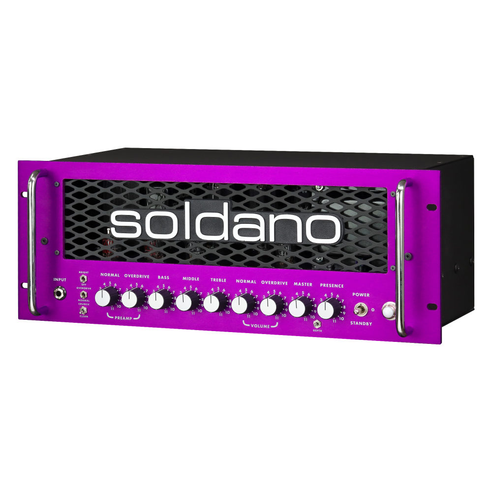 Soldano ソルダーノ SLO-100R 2-Channel 100W All-Tube Rackmount Guitar Amp 真空管 ギターアンプ ラックマウント型 左上斜めアングル画像