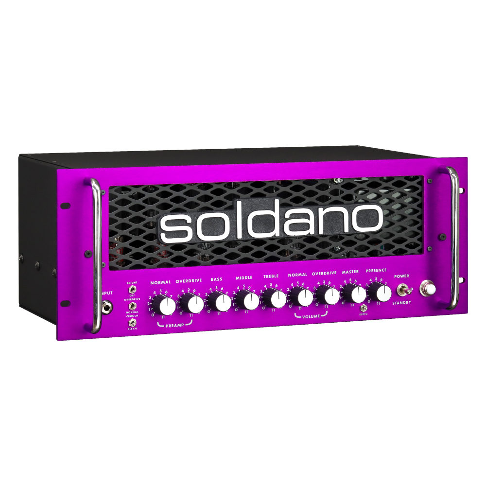 Soldano ソルダーノ SLO-100R 2-Channel 100W All-Tube Rackmount Guitar Amp 真空管 ギターアンプ ラックマウント型 右上斜めアングル画像