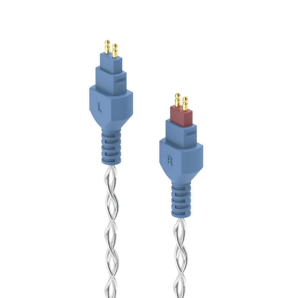 DEKONI AUDIO デコニオーディオ Ensemble Cables Y-Split HD600 シルバー CBZ-Y-TW-600 モジュラーヘッドフォンケーブル プラグ先端