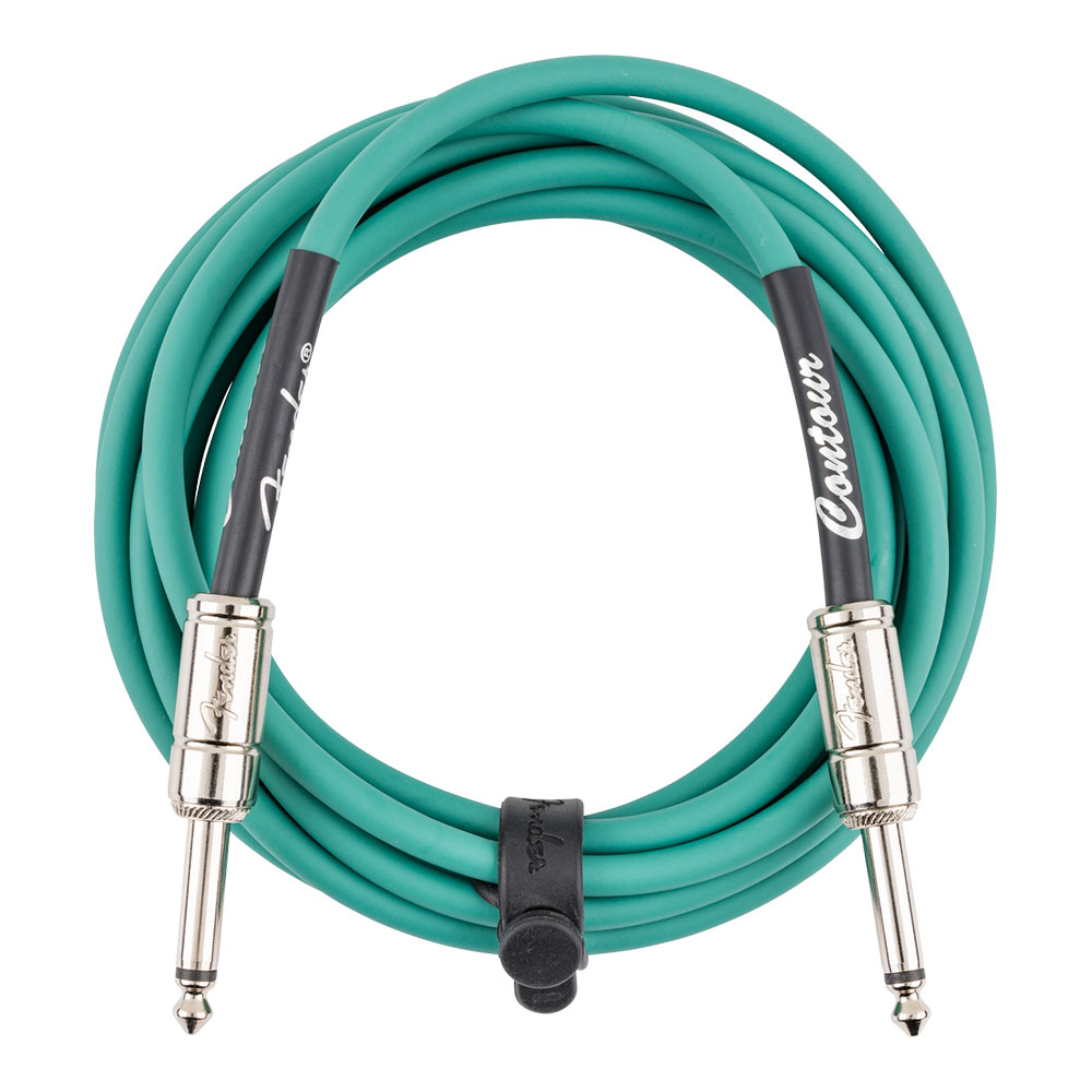 Fender フェンダー Contour 10ft(約3m) Cable Sherwood Green ギターケーブル 全体