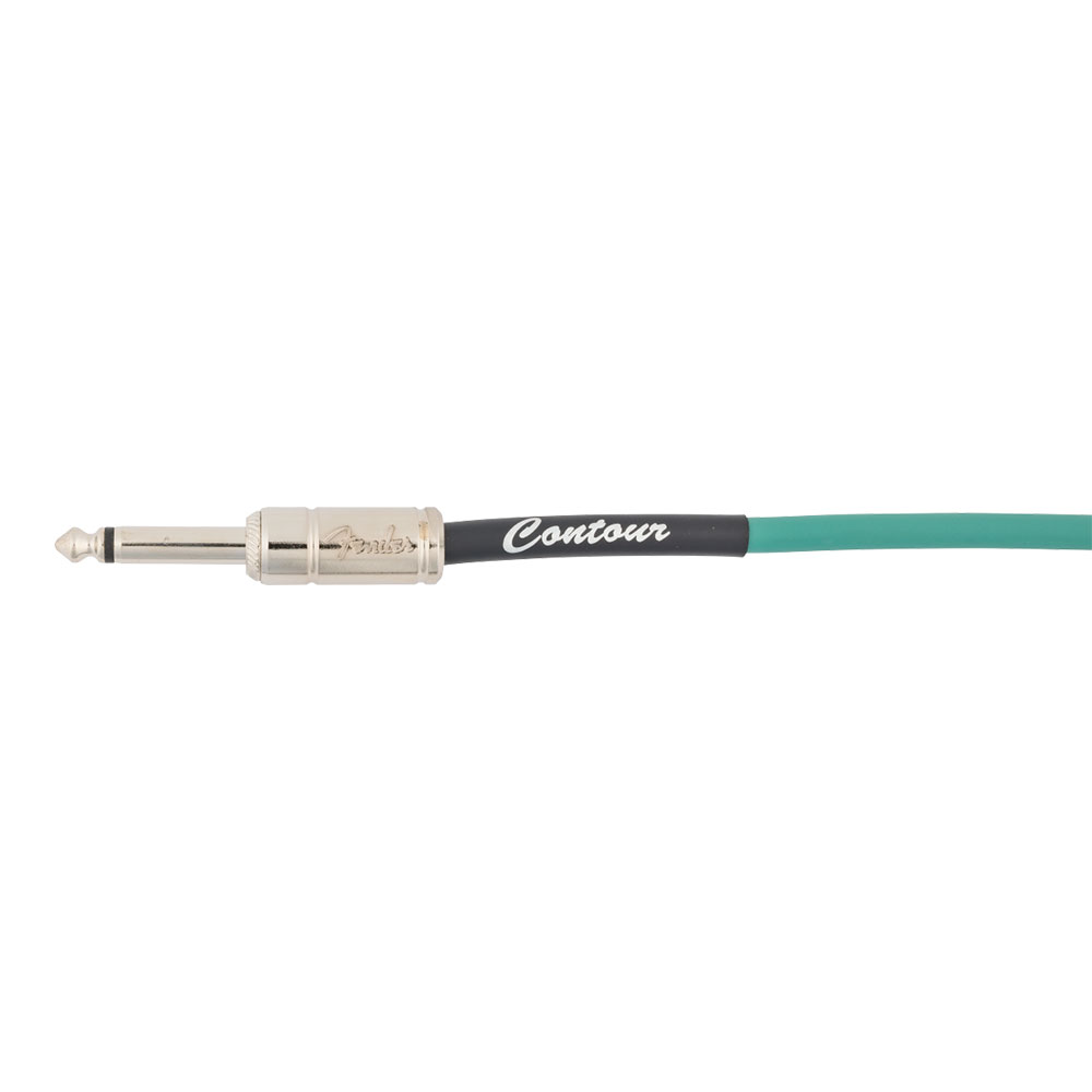 Fender フェンダー Contour 10ft(約3m) Cable Sherwood Green ギターケーブル プラグ部