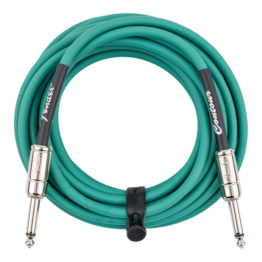 Fender フェンダー Contour 18.6ft(約6m) Cable Sherwood Green ギターケーブル 全体