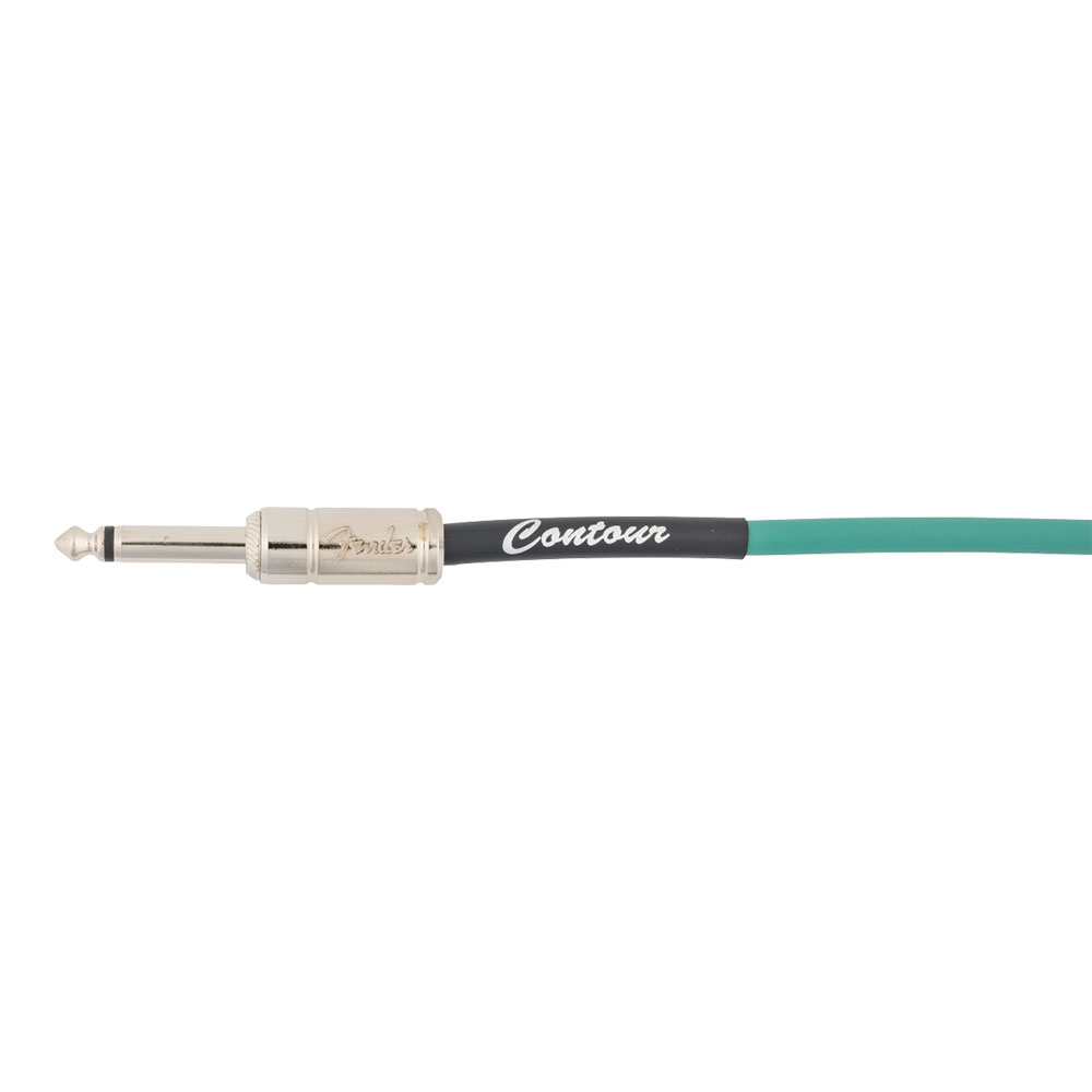 Fender フェンダー Contour 18.6ft(約6m) Cable Sherwood Green ギターケーブル プラグ部