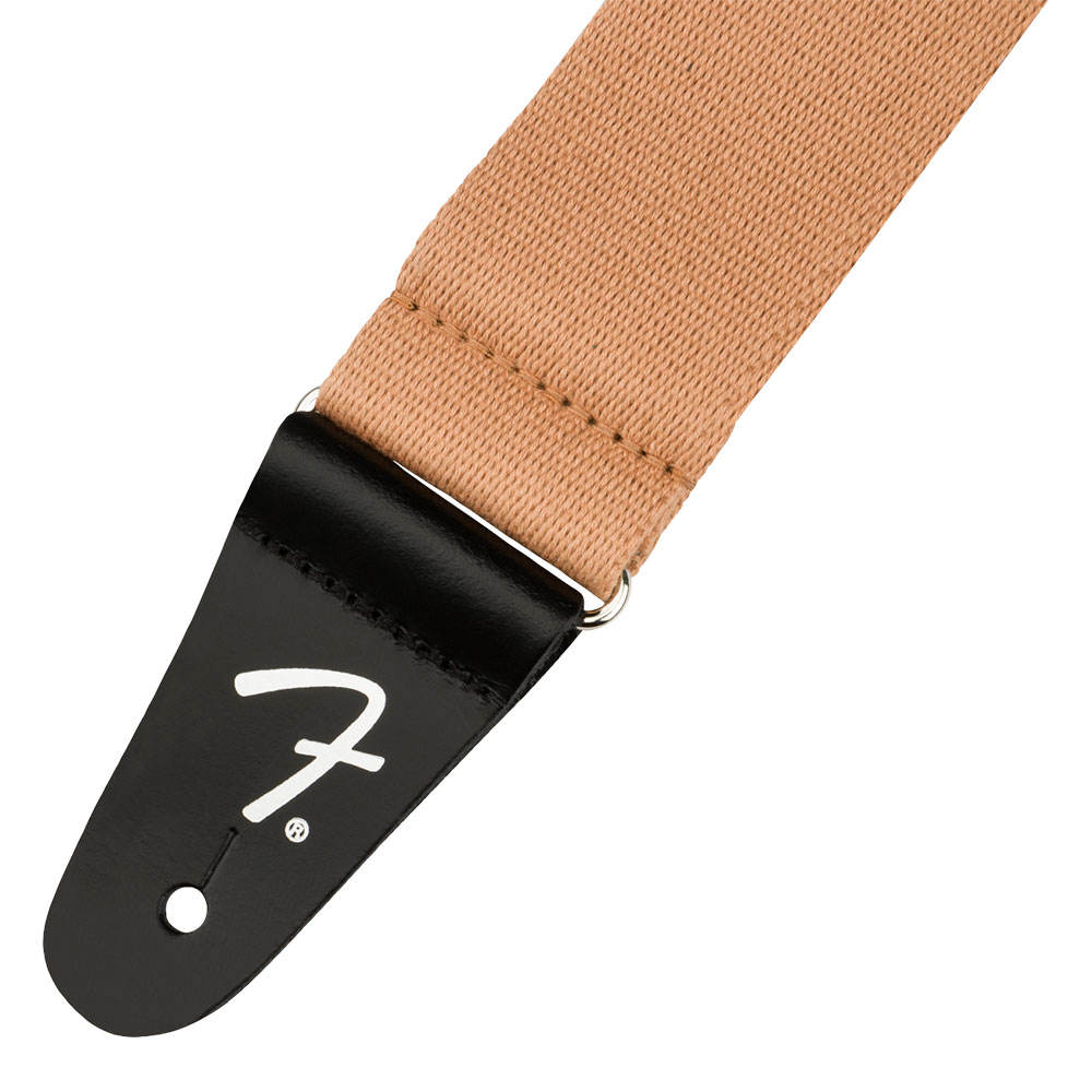 Fender フェンダー Supersoft Strap Toffee 2' ギターストラップ Fender Fロゴ入りレザーコーン