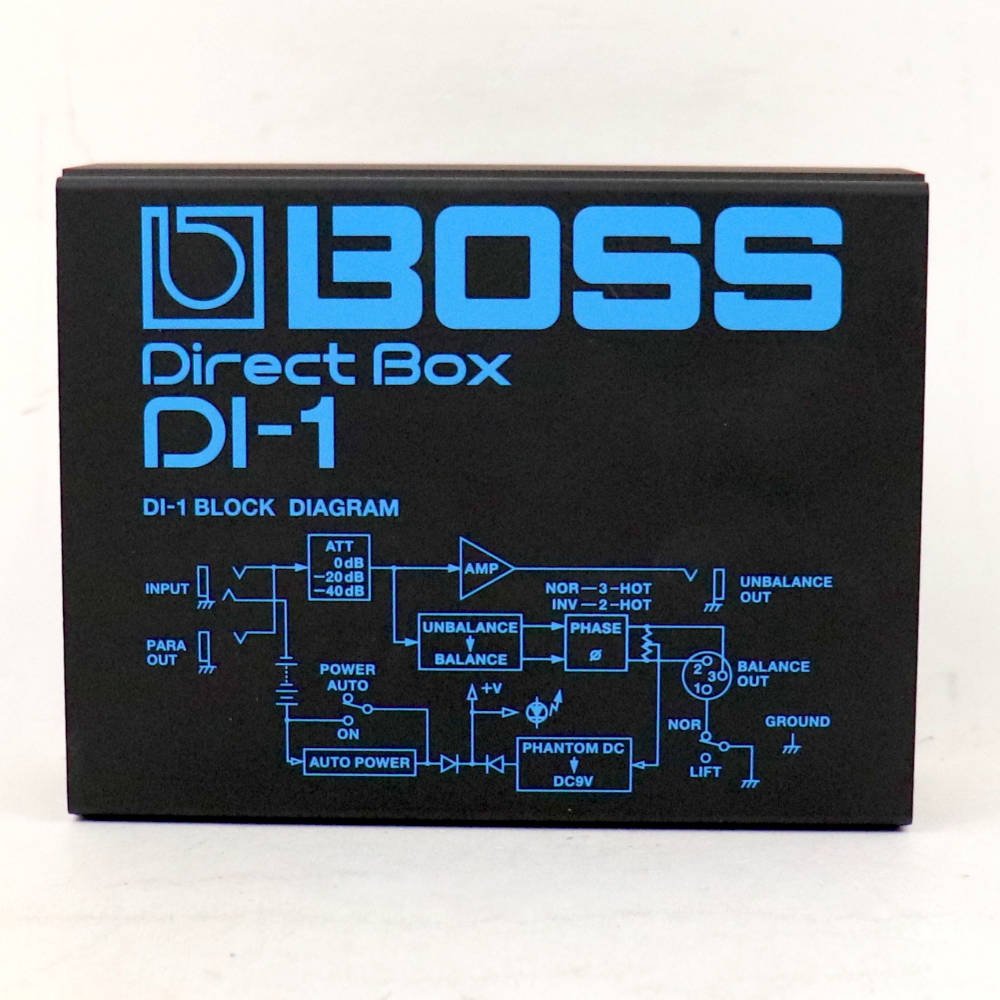 【中古】 ダイレクトボックス DIボックス BOSS DI-1 Direct Box D.Iボックス 正面