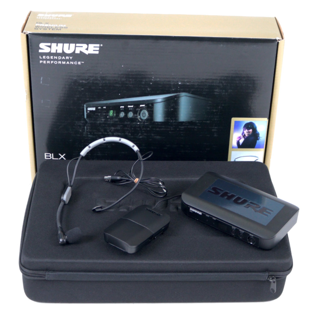 【中古】 ワイヤレスマイク ヘッドセット SHURE BLX14J-SM31JB ヘッドセット ワイヤレスシステムセット