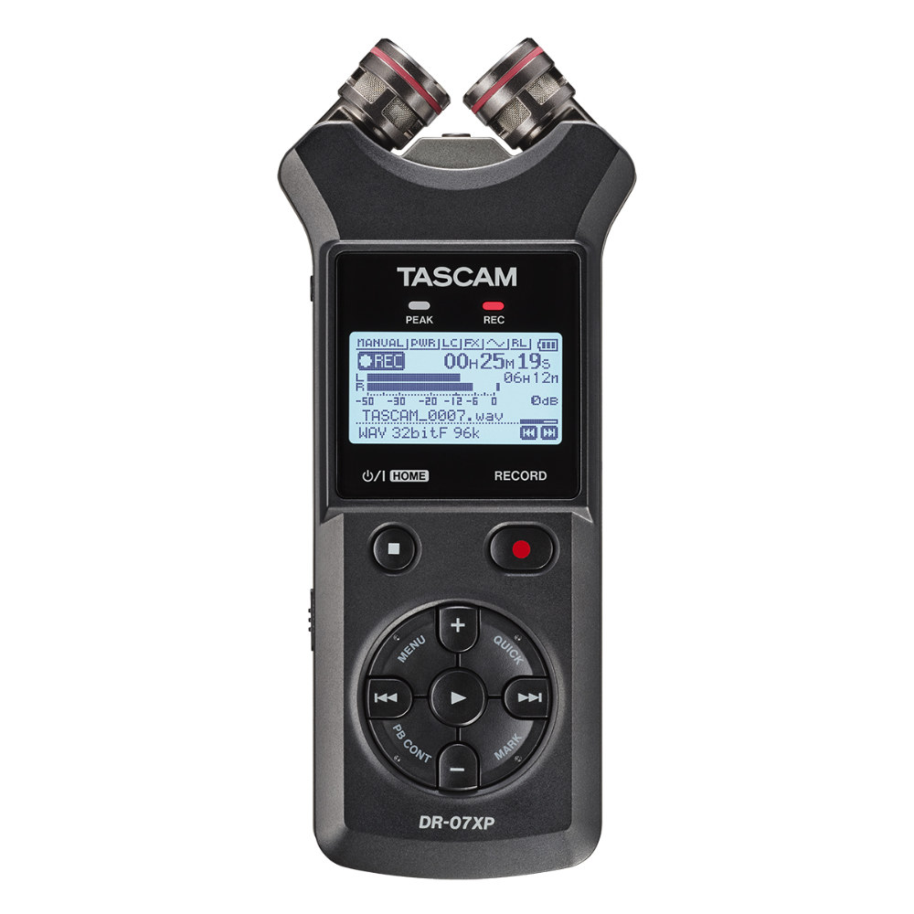 TASCAM タスカム DR-07XP A-B/X-Y可動式マイク搭載 32ビットフロート録音対応 ステレオポータブルレコーダー USB Type-C対応