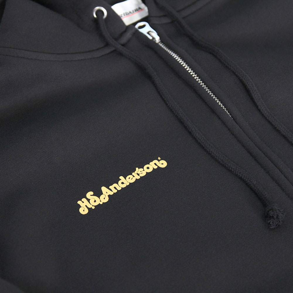 H.S.Anderson Mad Cat Zip Hoodie Mサイズ ジップアップパーカー フーディー 胸元のロゴ