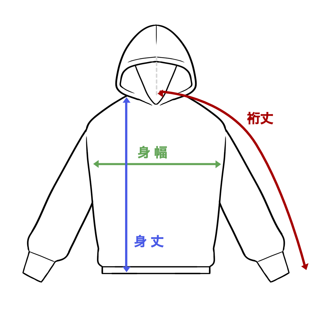 H.S.Anderson Mad Cat Zip Hoodie Mサイズ ジップアップパーカー フーディー サイズ表