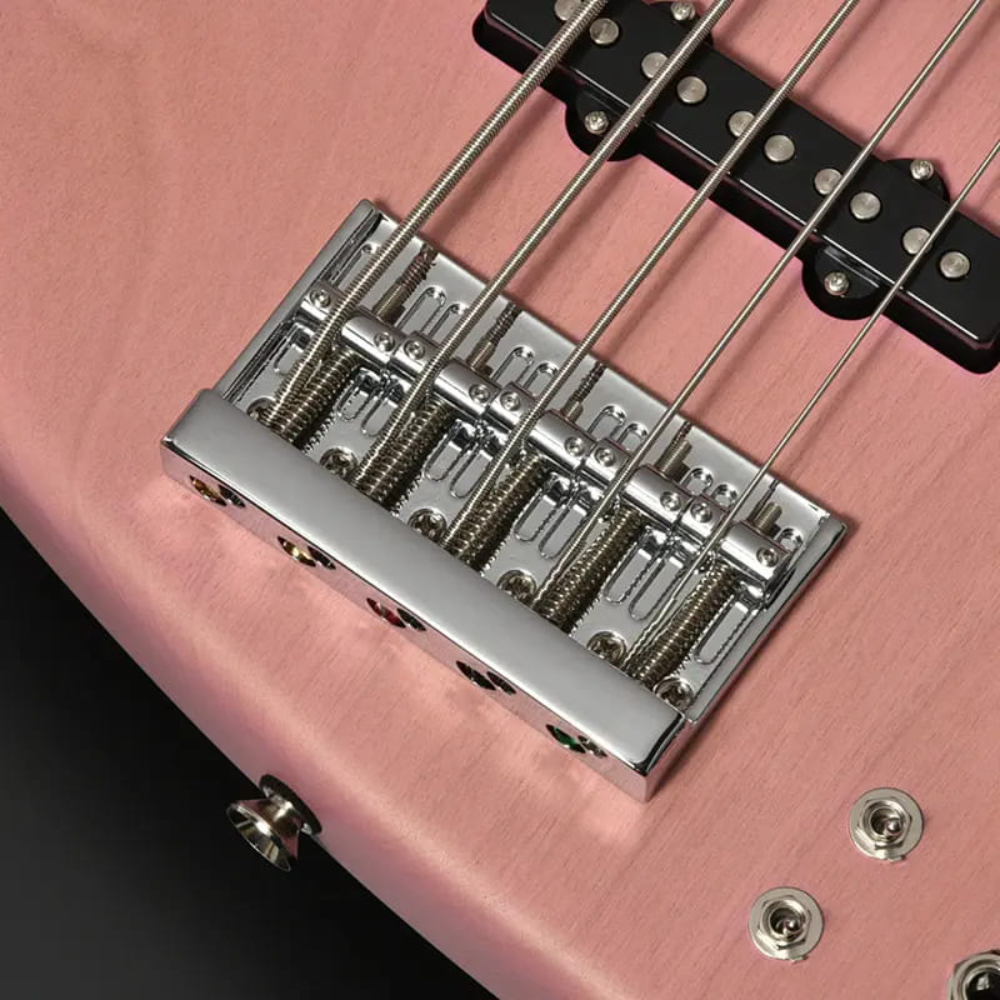 BACCHUS バッカス Japan Tune-up Series WL524 H.J.FREAKS PINKS 5弦エレキベース ブリッジ部