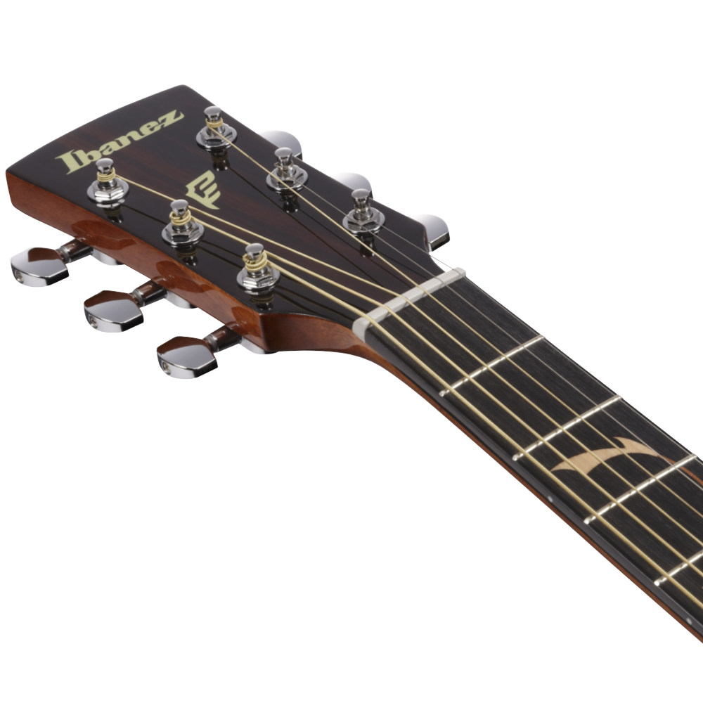 IBANEZ アイバニーズ PF34MHE-NT PERFORMANCE Natural High Gloss エレクトリックアコースティックギター ヘッド画像