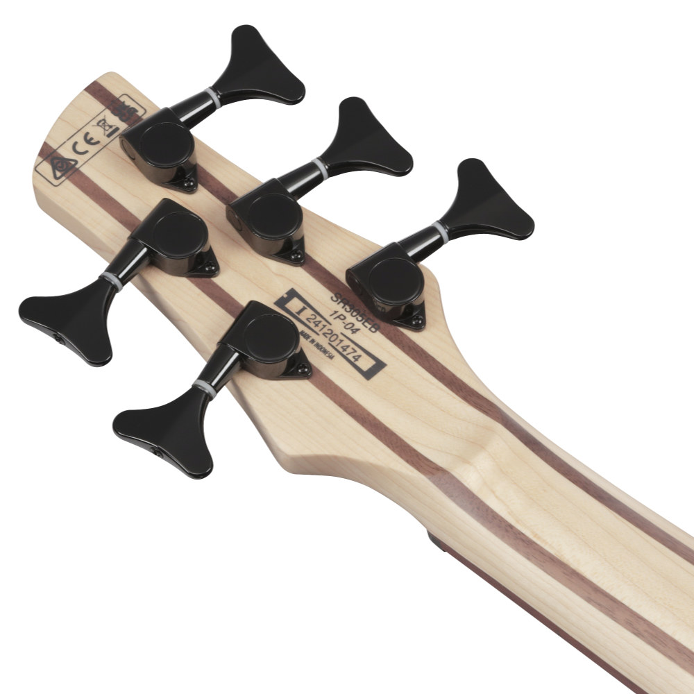 IBANEZ アイバニーズ SR305EB-WNF Walnut Flat 5弦エレキベース ヘッドバック画像