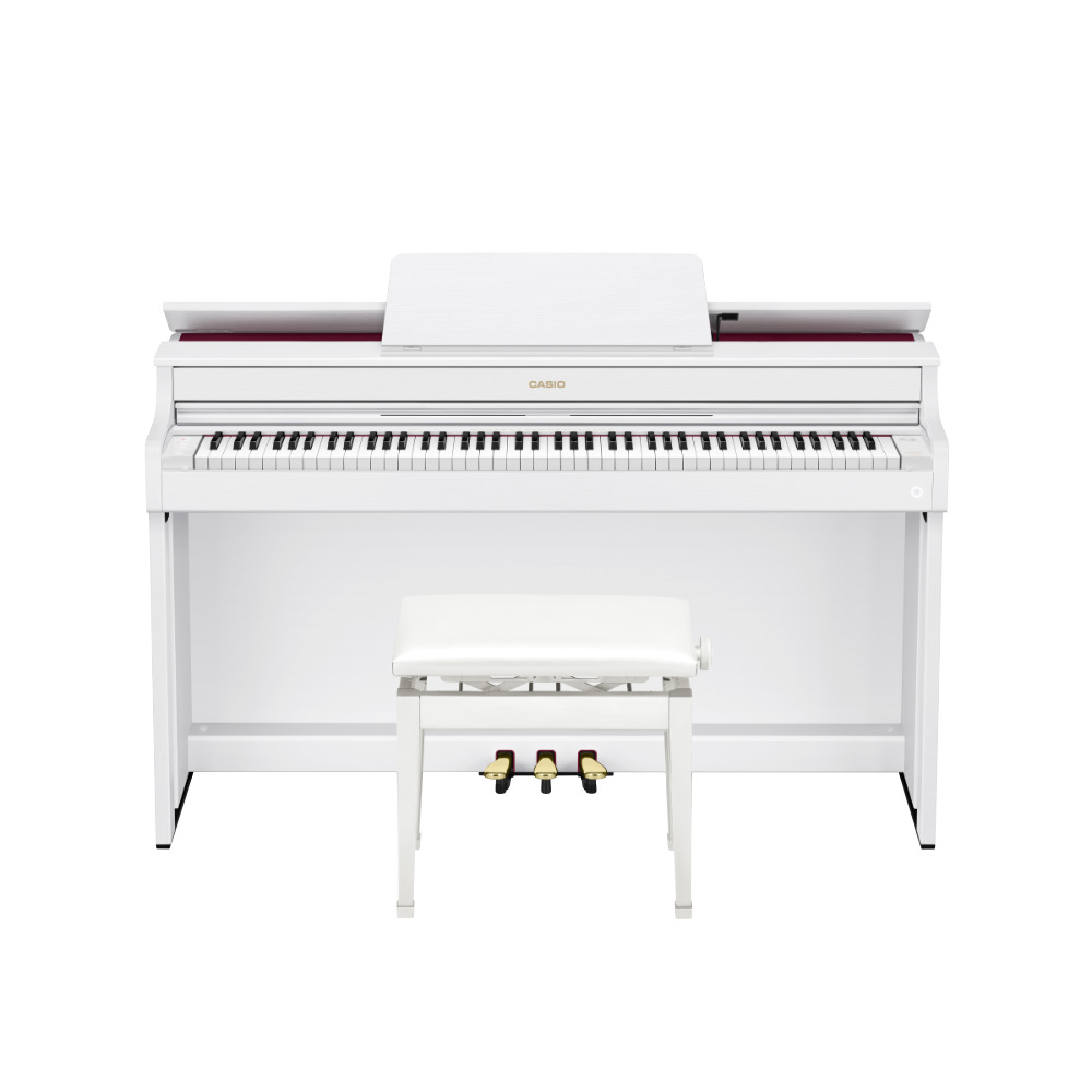 CASIO カシオ CELVIANO AP-300WE セルヴィアーノ ホワイト 電子ピアノ 【組立設置無料サービス中】 正面画像