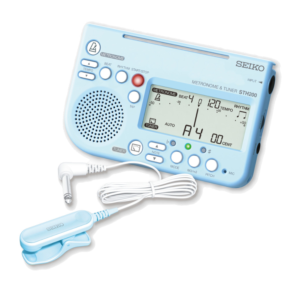 チューナーメトロノーム&ピックアップマイク SEIKO セイコー STH200BL SP スペシャルパック ブルー
