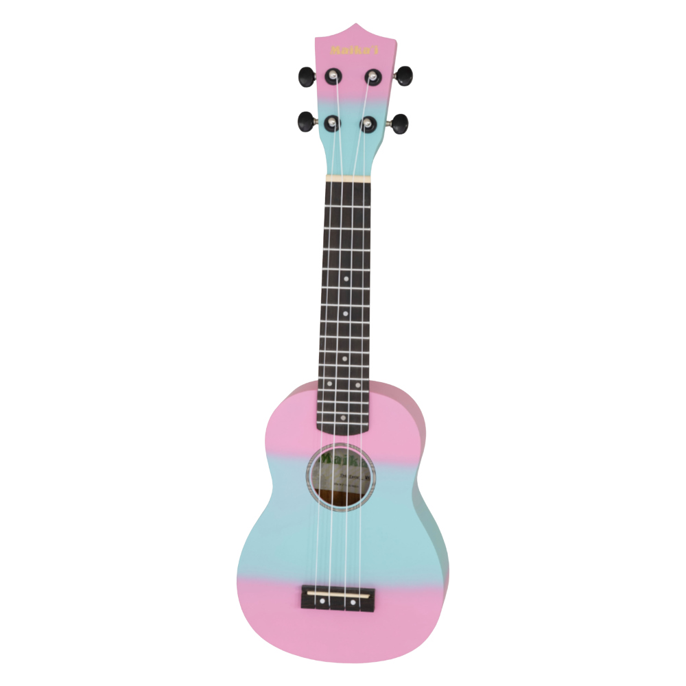 Maika’i マイカイ MKU-1 PKLB ピンク/ライトブルー ソプラノウクレレ ソフトケース付