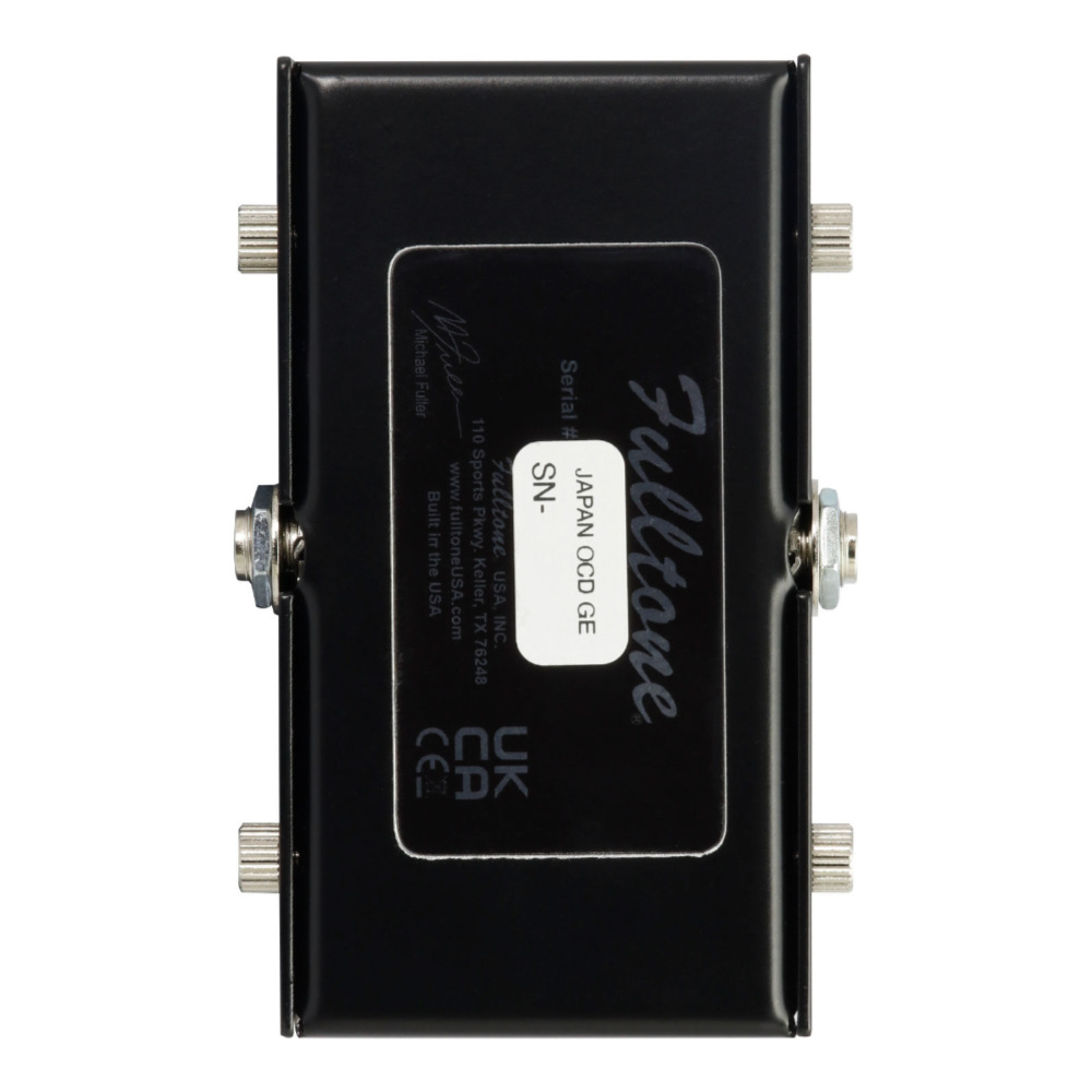 Fulltone フルトーン OCD-GE LTD BLK オーバードライブ ディストーション ギターエフェクター ボトム画像