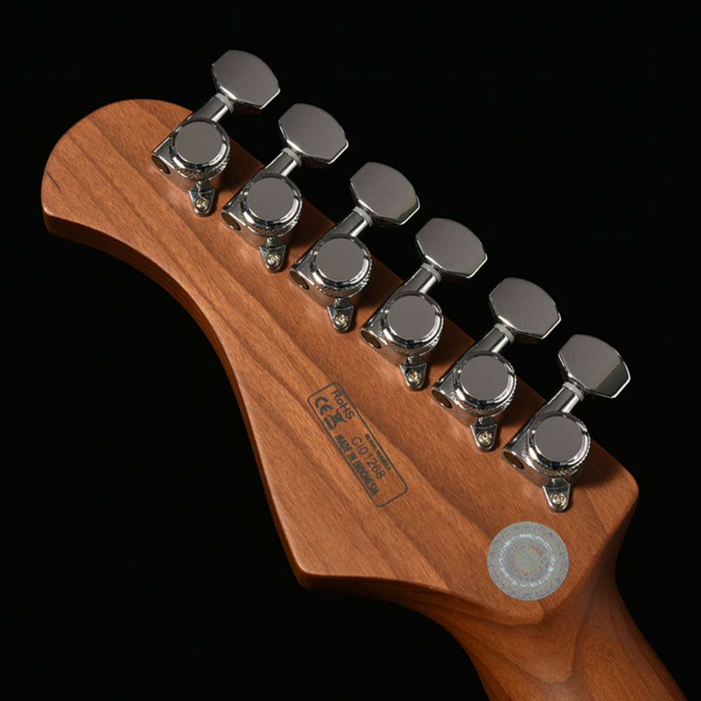 BACCHUS バッカス Japan Tune-up Series TACTICS24-QM RSM/M REDS エレキギター ヘッド部裏