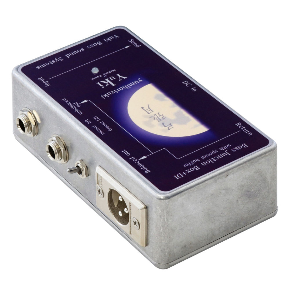 YUKI ユキ 弓張月 -YUMIHARIZUKI- ベース専用ジャンクションボックス DI ベース用エフェクター リア斜めアングル画像