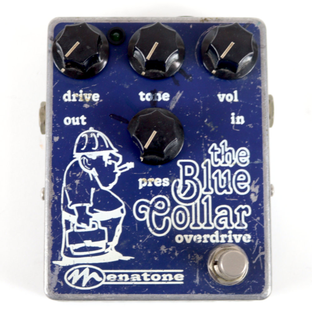 【中古】オーバードライブ エフェクター Menatone メナトーン Blue Collar overdrive 2001年製 ギターエフェクター