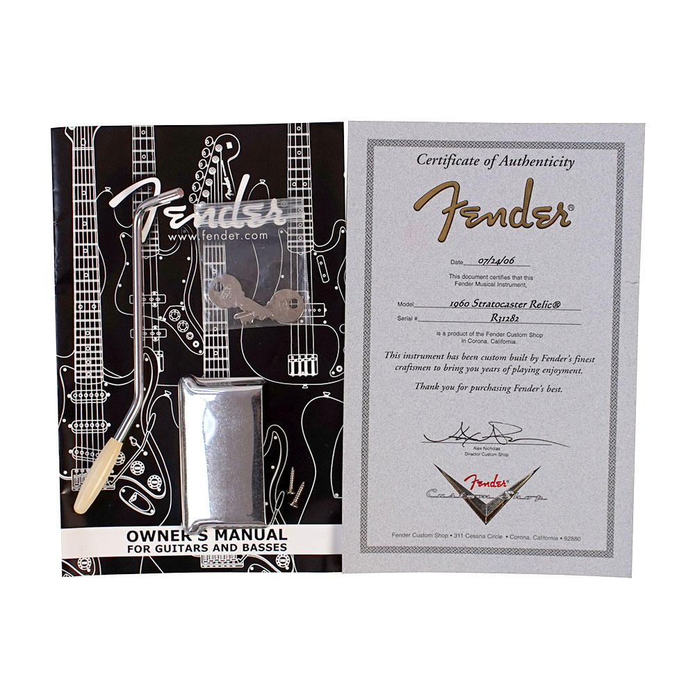 【中古】フェンダー カスタムショップ Fender Custom Shop 1960 Stratocaster Relic ストラトキャスター レリック 2006年製 エレキギター 付属品