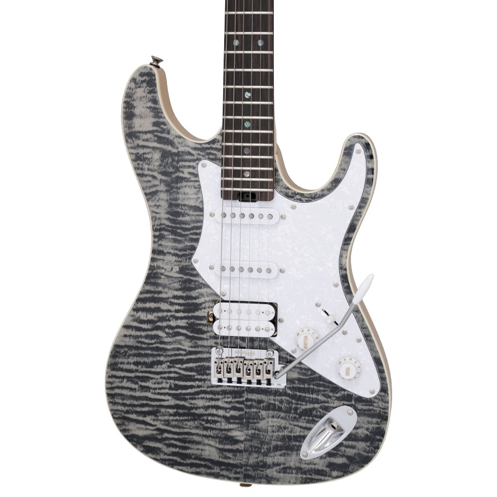 AriaProII 714-AE200 BKDM エレキギター トップ