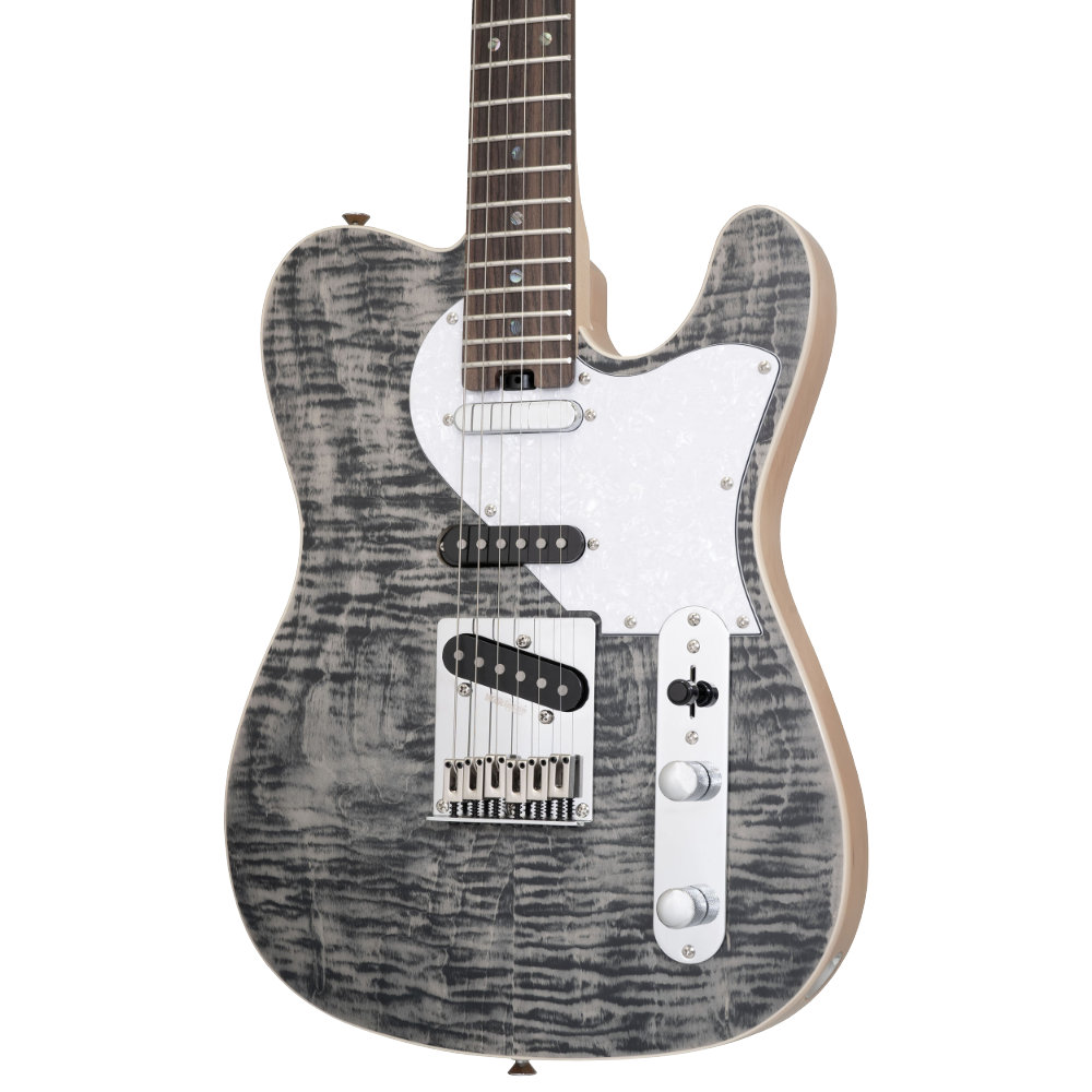 AriaProII 615-AE200 BKDM エレキギター トップ