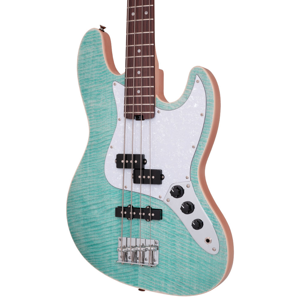 AriaProII STB-AE200 OPGR Aria Evergreen エレキベース トップ